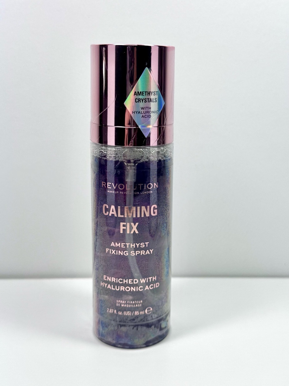 Revolution Calming Fix Amethyst Fixing Spray - Purple Metallic Cap